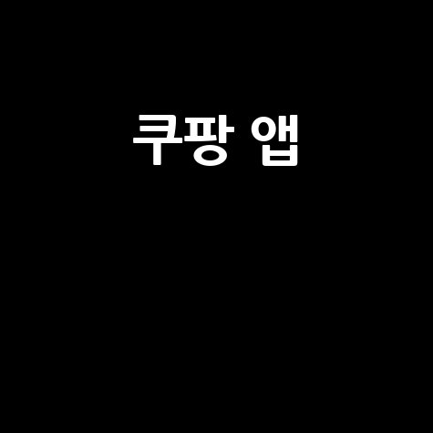 쿠팡 앱 설치 및 사용법