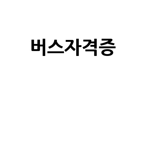 버스 기사, 한 번에 합격! 응시부터 취득까지 완벽 공략 가이드