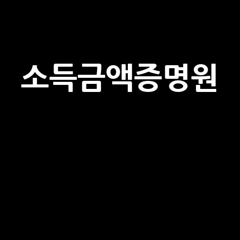 소득금액증명원: 발급부터 활용까지, 완벽 가이드