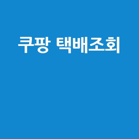 쿠팡 택배조회: 배송조회부터 반품까지 한 번에!