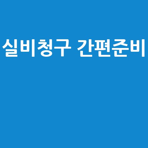 실비청구서류 간편하게 준비하는 방법