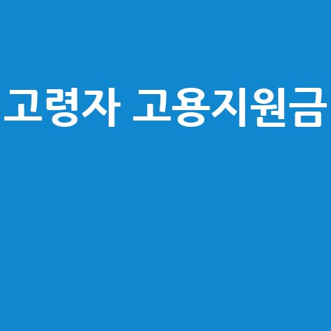 고령자 고용지원금 신청방법 및 혜택 완벽 정리
