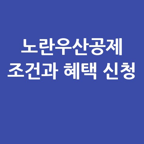 노란우산공제 가입조건 및 소득공제 혜택 신청방법